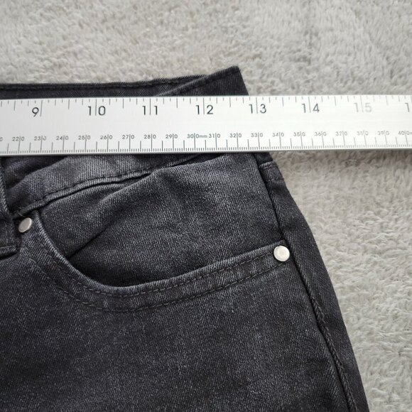 NOBO Jean Womens 3 Black Girlfriend Stretch  Flare Wide Leg Black - Picture 5 of 13